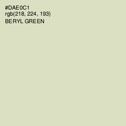 #DAE0C1 - Beryl Green Color Image